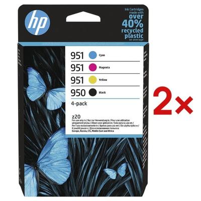 2x 4er-Set Tintenpatronen HP 950 - HP 951 Multipack schwarz, cyan, magenta, gelb schwarz, HP