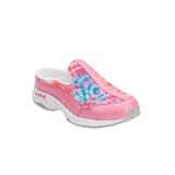 Extra Wide Width Women's The Traveltime Slip On Mule by Easy Spirit in Pink Tie Dye (Size 7 WW)