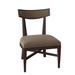 Fairfield Chair Douglas Upholstered King Louis Back Side Chair Upholstered in Gray | 31 H x 20.5 W x 21 D in | Wayfair 8729-05_ 3152 65_ Espresso