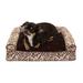 Southwest Kilim Orthopedic Sofa Pet Bed, 20" L X 15" W X 5.5" H, Desert Brown, Small