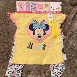 Disney Shirts & Tops | Disney Minnie Mouse 5 Piece Wardrobe Set | Color: Pink/Yellow | Size: 5g