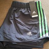 Adidas Shorts | Adidas Women's Running Short | Color: Gray/Green | Size: L