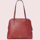 Kate Spade Bags | Kate Spade Carolyn Leather Shoulder Bag Handbag | Color: Red | Size: 11.4"H X 13.75"W X 4.75"D