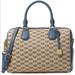 Michael Kors Bags | Michael Kors Studio Mercer Signature Medium Duffle | Color: Blue/Tan | Size: 11.5” X 8.25” X 6.75”