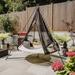 Hangout Pod Circular Hammock Pod Insect Cover, Polyester in Black | 70 H x 70 W x 75 D in | Wayfair HAN1800BK