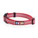 Red Reflective Traffic Dog Collar, X-Small