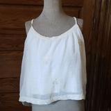 American Eagle Outfitters Tops | Dainty Top Lace Embroidrered | Color: Cream | Size: Xl