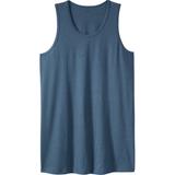 Men's Big & Tall Shrink-Less™ Lightweight Longer-Length Tank by KingSize in Heather Slate Blue (Size 4XL) Shirt