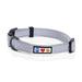 Grey Reflective Traffic Dog Collar, X-Small, Gray