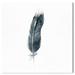 Dakota Fields Fashion & Glam Sole Feather Feathers - Painting Print on Canvas in Blue | 20 H x 20 W x 1.5 D in | Wayfair