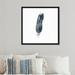 Dakota Fields Fashion & Glam Sole Feather Feathers - Painting Print on Canvas in Blue | 12 H x 12 W x 1.5 D in | Wayfair