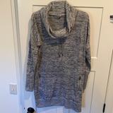 Athleta Dresses | Athleta Cowl Neck Sweater Dress | Color: Black/Gray | Size: M