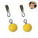 Lispeed Training Cannon Ball with Wrist Ball Pull-Up Fitness Equipment Training Power Ball Holds Grips Pointing Grip Strength Training Ball (97 mm),Yellow