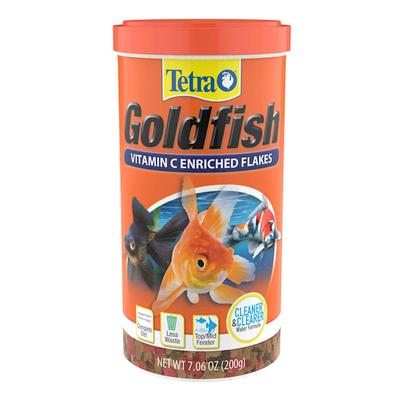 Tetra Clear Water Formula Goldfish Flakes Fish Food, 7.06 oz.