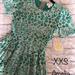 Lularoe Dresses | Jacquard Diamond Print Lularoe Amelia | Color: Green | Size: Xxs