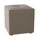 Fairfield Chair Irving 19" Wide Tufted Square Cube Ottoman in Gray | 20 H x 19 W x 19 D in | Wayfair 1652-20 _3162 63 _Hazelnut