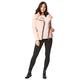 Roman Originals Women Faux Fur Collar Padded Coat - Ladies Puffer Jacket with Pockets Asymmetric Diagonal Zip Comfy Day Casual Autumn Winter Thick Lined Fashion Bubble Biker - Pink - Size 18