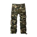 OCHENTA Men's Combat Cargo Trousers Camouflage Army Military Tactical Work Pants #3357 Camo M 30