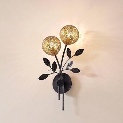Wandlampe Evory Lucande, dimmbar, schwarz, für Wohn- / Esszimmer, Metall, Florentiner, Wandleuchte, Wandlampe Innen Image