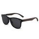 LumiSyne Wooden Sunglasses Polarized For Men Women Fashion Mirrored Eyewear One Piece Lens Rimless Frame UV400 With Sunglasses Case For Driving Sport Travel