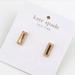 Kate Spade Jewelry | Kate Spade Pave Crystal Bar Gold Stud Earrings | Color: Gold/Silver | Size: Os
