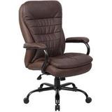 400 Lbs. Capacity Brown Bonded Leather Big & Tall Executive Chair