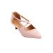 Extra Wide Width Women's The Dawn Pump by Comfortview in Soft Blush (Size 9 1/2 WW)