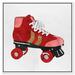 Mercer41 Sports & Teams Bright Roller Skate Rollerskating - Painting Print on Canvas in Red | 30 H x 30 W x 1.5 D in | Wayfair