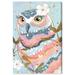 Gemma Violet Animals Pastel Owl Birds Graphic Art Print Canvas in Blue/Green | 30 H x 20 W x 1.5 D in | Wayfair F8AE552D902E4E8CB74EDD09A07553AC