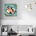 House of Hampton® Fashion & Glam Fashion Swimmer Fashion Lifestyle - Painting Print Canvas in Blue | 30 H x 30 W x 1.5 D in | Wayfair