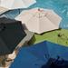 Octagonal Outdoor Market Patio Umbrella - Neptune, Black/Neptune, 7-1/2' Dia. - Grandin Road