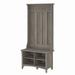 Bush Furniture Salinas Hall Tree with Shoe Storage Bench in Driftwood Gray - Bush Furniture SAS532DG-03