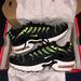 Nike Shoes | Nike Air Max Plus Black & Green | Color: Black/Green/White | Size: Youth 6.5/ Ladies 8