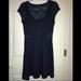 American Eagle Outfitters Dresses | American Eagle Floral Lace Sparkly Blue Dress | Color: Blue | Size: M