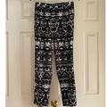 J. Crew Pants & Jumpsuits | J. Crew Printed Pull On Pants | Color: Black/White | Size: 0