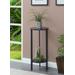 Graystone 31 inch Plant Stand in Black - Convenience Concepts 111253BLBL