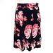 Kate Spade New York Skirts | Kate Spade New York -Floral Knee Length Skirt | Color: Black/Pink | Size: 4