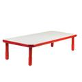 "BaseLine 72"" x 30"" Rectangular Table - Candy Apple Red with 16"" Legs - Children's Factory AB747RPR16"
