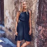 Athleta Dresses | Athleta Martinique Dress Navy Blue Xs | Color: Blue | Size: Xs