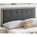 Latitude Run® Freydís Panel Headboard Upholstered/Wood & in Gray/Black/Brown | 41 H x 38 W x 0.5 D in | Wayfair 9B33B76C8F0342ECADC88DAD62F87739