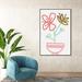 Oliver Gal Colorful Flowers in Bloom Florals - Painting Canvas in White/Brown | 54 H x 36 W x 1.5 D in | Wayfair 27818_36x54_CANV_BFL