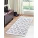 Gray 27 x 0.5 in Area Rug - Sabrina Soto™ Collection Casa Geometric Cotton Area Rug Cotton | 27 W x 0.5 D in | Wayfair 3153499