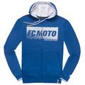 FC-Moto Waving Sweat à capuche Zip, blanc-bleu, taille M