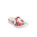 Wide Width Women's The Camellia Slip On Sneaker Mule by Comfortview in Hawaiian Floral (Size 8 W)