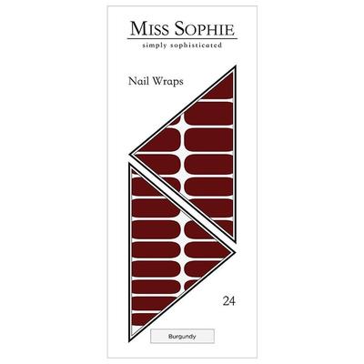 Miss Sophie Burgundy Nageldesign Braun