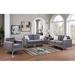 Everly Quinn Mersinlik 57" Velvet Square Arm Loveseat Velvet in Gray | 35 H x 57 W x 32 D in | Wayfair 69790C49071042D9AF6BD569EB9ED55C