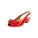 Wide Width Women's The Reagan Slingback by Comfortview in Hot Red (Size 11 W)
