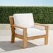 Calhoun Lounge Chair with Cushions in Natural Teak - Sailcloth Aruba, Standard - Frontgate