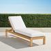 Calhoun Chaise with Cushions in Natural Teak - Rumor Vanilla, Standard - Frontgate