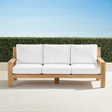 Calhoun Sofa with Cushions in Natural Teak - Natural, Standard - Frontgate